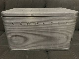 Vintage Rare Kampkold Aluminum Cooler Ice Chest Kamplite,  Kampkook Complete