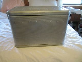 Vintage Rare Kampkold Aluminum Cooler Ice Chest Kamplite With Tray