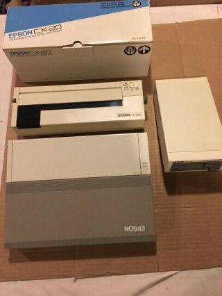 Epson Px - 8 Computer With Multi Unit 64,  Pf - 10aa Disk Drive,  P - 80 Printer & Cx - 20