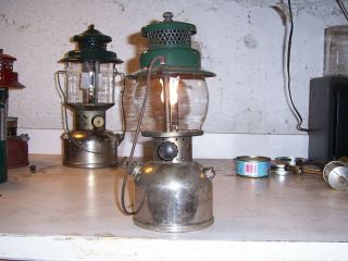 Vintage Coleman Lantern,  Model 242 A,  1935,  Globe,  Pump