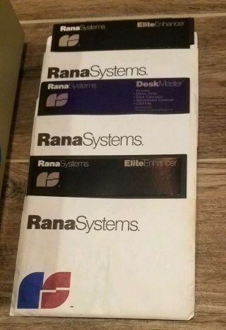Vintage Apple IIe Rana Systems Elite Controller w/ 2 Drives,  Card & Manuals 3