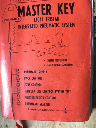 Lockheed L1011 Tristar Master Key Integrated Pneumatic Systems Vol 1 Court Line