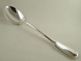 Cluny By Christofle Silverplate 10 " Serving Spoon No Monograms