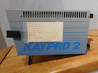 Vintage KayPro 2 Portable Computer and Floppy Disks 3