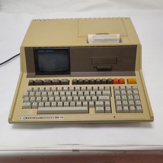 Vintage Hp 85 Computer Partially W/ Roll Of Paper In The Unit