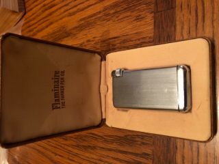 Vintage Flaminaire Pocket Lighter By Parker Pen Co With Case And Instru