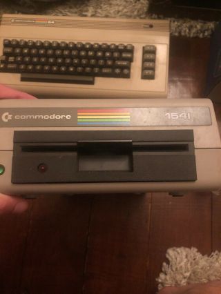 Commodore 64 Computer W/ Floppy Disc Reader 1541 Authentic