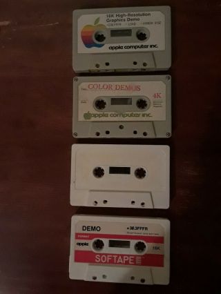 (14) Apple II Vintage Computer Software Cassettes: Star Trek,  AppleTalker 3
