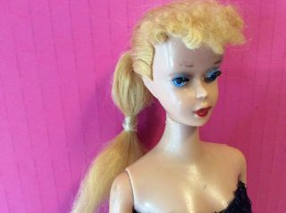 Vintage Barbie Blonde Ponytail Doll With Clothes 2