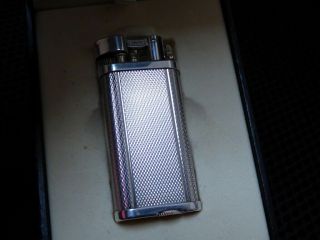 Dunhill Unique Lighter - Silver Plated Full Barley Design,  Boxed