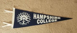 Hampshire College Vintage Felt Pennant 1970 