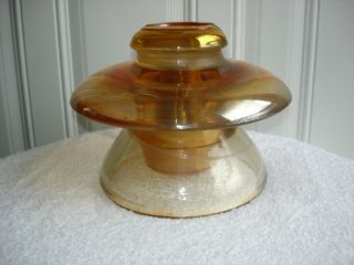 Vintage Large Corning Pyrex Carnival Glass Heavy Insulator 401 U.  S.  A.