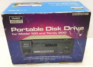 Tandy Portable Disk Drive 26 - 3808 Trs - 80 Floppy For Radio Shack Model 100