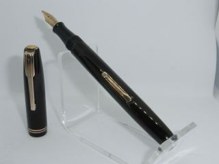 Vintage Waterman´s Uk Fountain Pen 14ct Flexy Om Nib Freshly Serviced