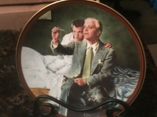 Vintage Collectible Norman Rockwell Plates - " Ready For The World " - Set Of 2