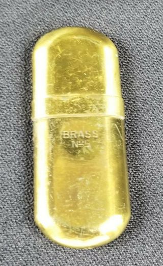 Vintage Trench Cigarette Lighter - Brass - No.  5 - Great