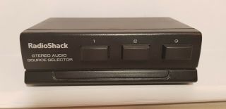 Radio Shack Vintage Retro Audio Source Selector 3 Way Stereo Co 42 - 2112 Black