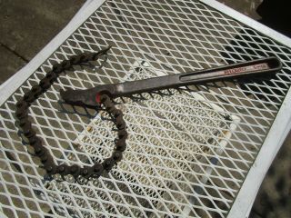Vintage Ridgid Tool Company C - 12 Chain Wrench Ridge Tool Co Elyria Ohio Usa
