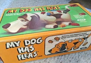 My Dog Has Fleas 1979 Kids Vintage Game Toy Basset Hound Box Retro 1970s Ideal