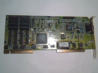 Video Graphics Card Ati Mach64 Vlb Vesa With 2mb Dram For Vintage 486 Computer