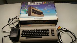 Commodore 64 Computer Boxed,  Low Matching Sn,  Recapped,  All Hookups