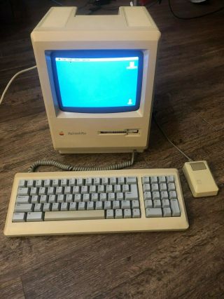 Vintage Apple Macintosh Plus M0001a Keyboard M0110a Mouse M0100 Made In Usa