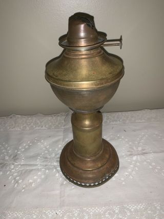 Antique Hitchcock Mechanical Oil Lamp