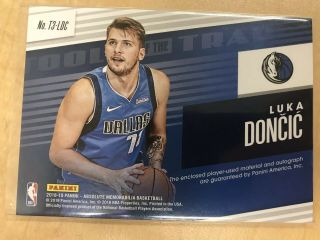 2018 - 19 Absolute Memorabilia Luka Doncic Auto Rookie Tools Of The Trade RC /149 2