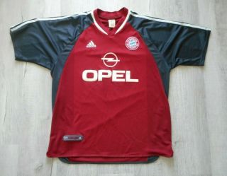 Fc Bayern Munich Adidas Opel Jersey Football Shirt Size Xl Soccer 2001 - 2002