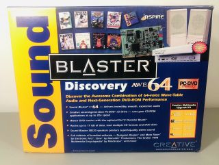 Creative Labs Sound Blaster Discovery Awe 64 Model Mk4145 Rare Complete?