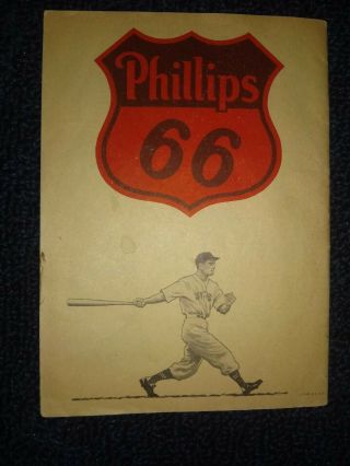 1953 Mickey Mantle How To Watch Baseball at The Field or Television Phillips 66 2