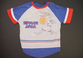 Vintage Space Jam Movie Looney Tunes Bugs Bunny Shirt Toddler/kids Size 6
