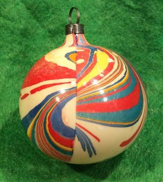 Antique German End Of Day Blow Glass Ornament