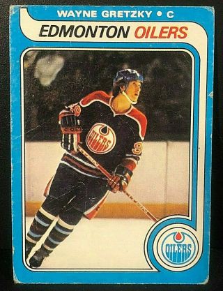 Wayne Gretzky 1979 - 80 Topps Hockey Rookie Card 18 Vintage Rc Oilers