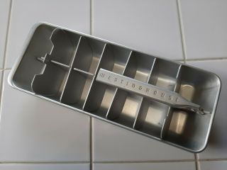 Vintage Westinghouse Lever Action Aluminum 14 Count Ice Cube Tray