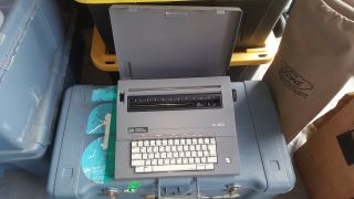 Vtg Smith Corona Sl500 Portable Electric Typewriter W/ Cover - &