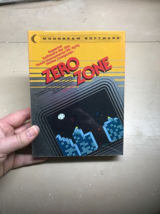 Nos Ti - 99/4a Rare Zero Zone Boxed Moonbeam Software Tape 1983