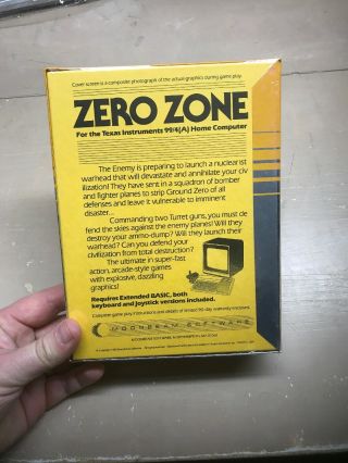 NOS TI - 99/4A Rare Zero Zone BOXED MOONBEAM SOFTWARE TAPE 1983 2