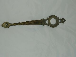 Vintage Schlage Brass Door Pull Handle W Lock Opening Large