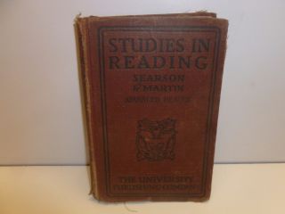 Vtg Old 1912 English Primer Text Book Studies In Reading Searson Marten Advanced