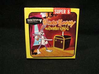 Vintage Bugs Bunny In Racketeer Rabbit,  8mm United Artist Box