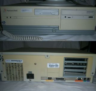 Packard Bell Legend 68c Supreme Win 95 Pentium Cpu Computer W/ Keyboard