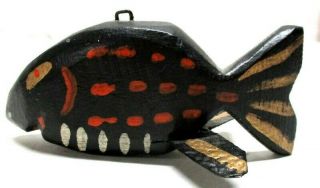 Vintage Otis Lael Sunfish Folk Art Fish Spearing Decoy Ice Fishing Lure