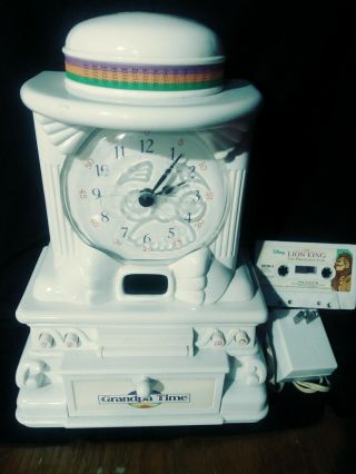 Vintage Rare 1988 Homestar Grandpa Time Clock Cassette Player