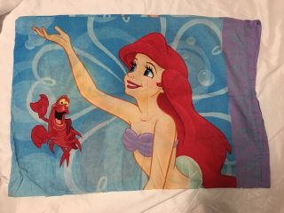 Vintage Disney The Little Mermaid Special Edition Pillowcase Ariel Bedding