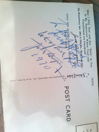 VINTAGE BOXING Jack Dempsey Postcard Signed By Jack Dempsey 3