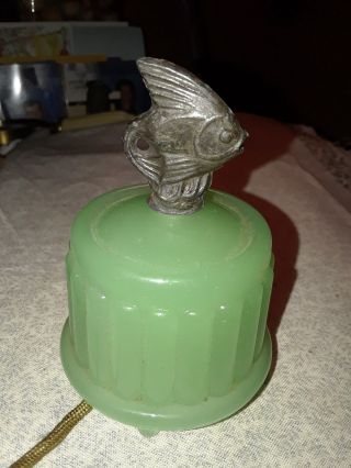 Rare Vintage Green Jadite Electric Cigar & Cigarette Lighter