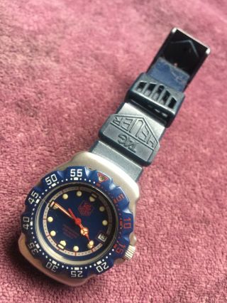 Vintage Tag Heuer Professional Blue Divers (200m) Stainless Steel Men 