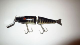 VINTAGE CREEK CHUB BAIT CO.  GE PETER’S SPECIAL PIKIE LURE BLACK SCALE FINISH 2