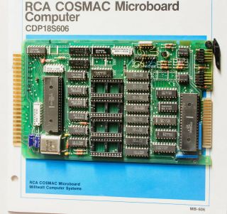 Rca Cosmac Microboard Computer,  Cdp 18s606